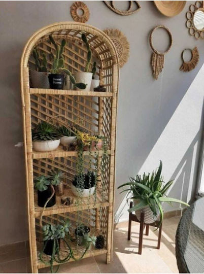 SteweHome Ραφιέρα Γλάστρας Καφέ 45x25x130εκ.