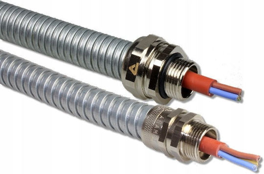 Stasiński Metallischer Schutzrohr Anaconda Multiflex Größe 32 32/28,1mm Halogenfrei Selbstlöschend Flexibles Wellrohr Fccn 1250n UV 50m