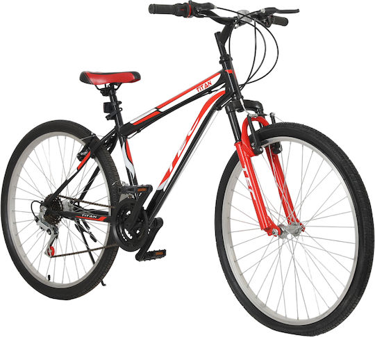 Belderia 26 Zoll Schwarzes Mountainbike mit 21 Gängen