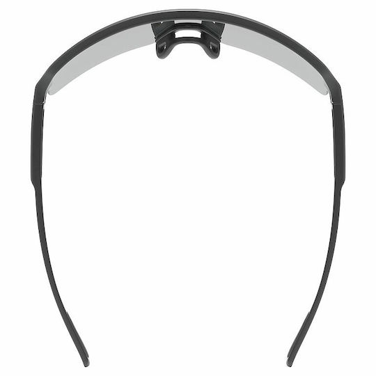 Uvex Cycling Glasses with Black Frame and Mirror Lenses