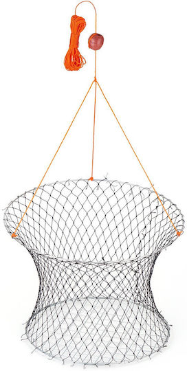 Vevor Διπλή Παγίδα Καβουριών Δακτυλίου 60 Cm Πάνω 50 Cm Κάτω Σχάρα Σύρματος Σχοινί 18,3 M Σετ 2 Τεμαχίων Ybxjbxsh2j008wk05001v0