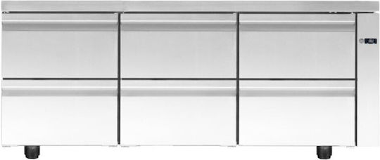 Niki Inox Werkbank-Kühlschrank Ohne Kompressor Υ64xΠ150xΒ60cm