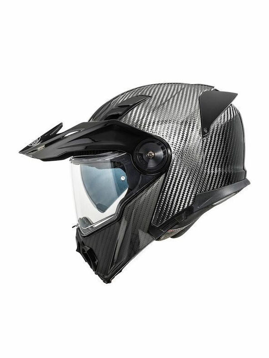 Premier Jogger U9 Carbon Motorcycle Helmet Flip-Up ECE 22.06 with Sun Visor