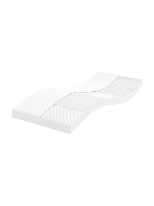 Canapea Pat Single Tapițat cu Catifea Gri Închis cu Plăci și Saltea 90x190cm