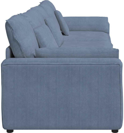 Five-Seater Couch Blue 324x105x64 cm