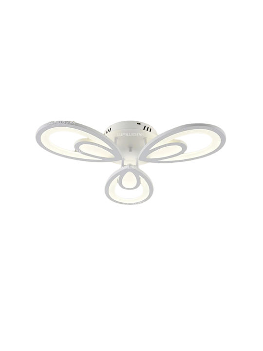 Luminastar Πλαφονιέρα Οροφής 48εκ. Μπεζ με Ενσωματωμένο LED και Τηλεχειριστήριο