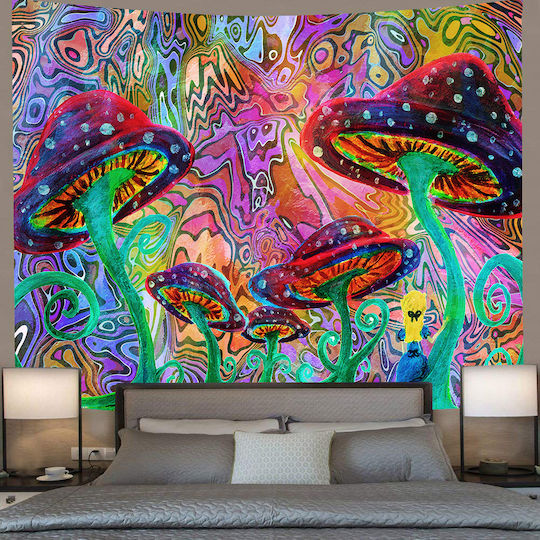 FRIPIA Decorațiune Tapiserie Pădurea Poveștilor Lucrată Manual Multicoloră Din Țesătură 150x130cm
