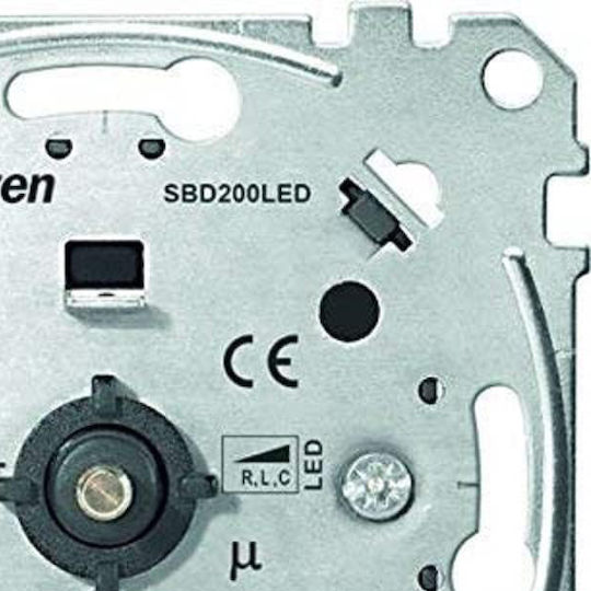 Vertiefter Dimmerschalter mit Rahmen LED Rotierend