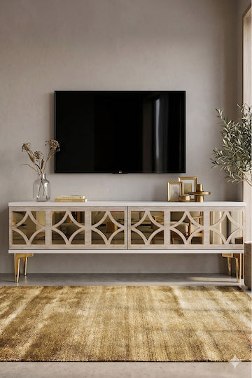 Έπιπλο TV Επιδαπέδιο Λευκό 120x30x41εκ.