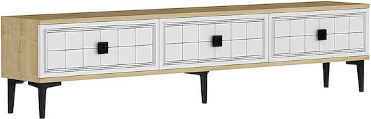 Έπιπλο TV Επιδαπέδιο Μαύρο 180x30x41εκ. Έπιπλο TV Επιδαπέδιο Μαύρο 180x30x41εκ.
