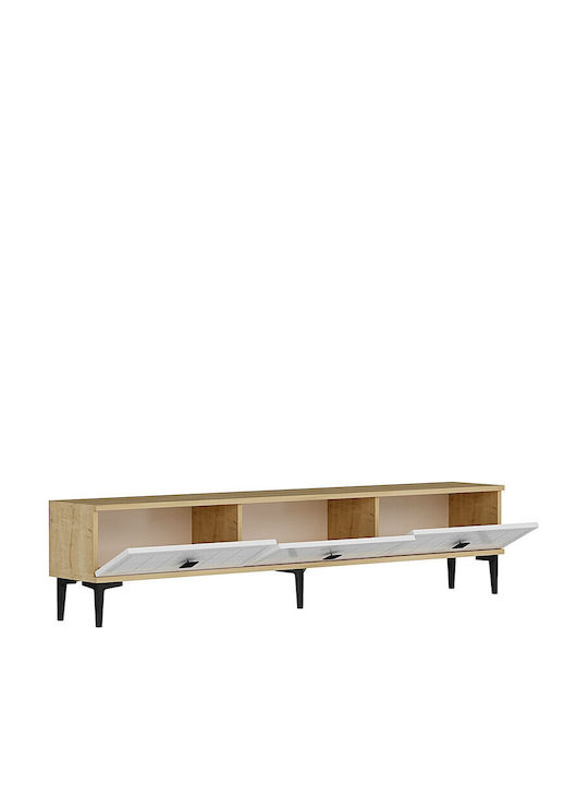 Black TV Stand L180xD30xH41cm