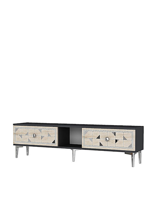 Gray TV Stand L150xD30xH41cm
