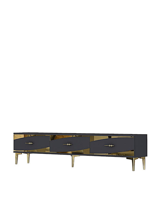 Gray TV Stand L180xD30xH41cm