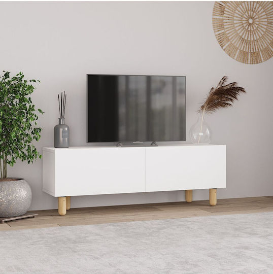 TV-Ständer Weiß M120xP30xH42cm