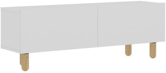 TV-Ständer Weiß M120xP30xH42cm