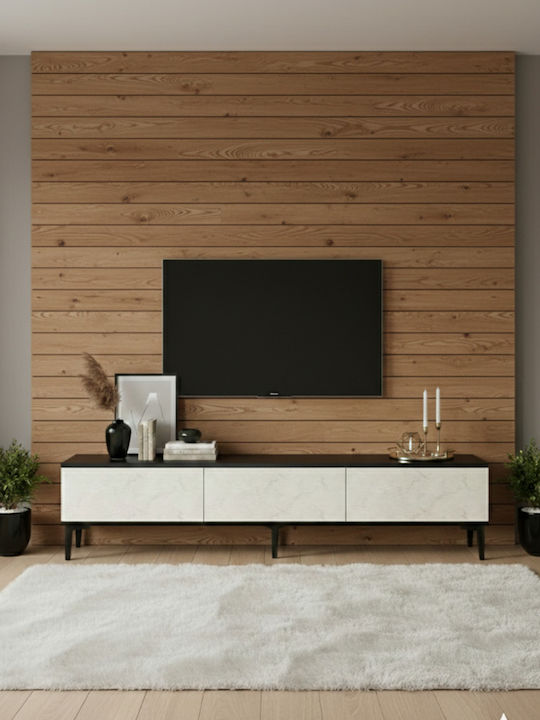 Έπιπλο Τηλεόρασης Γκρι Μ180xΠ30xΥ41cm