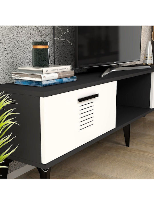 Έπιπλο Τηλεόρασης Γκρι Μ150xΠ30xΥ45cm
