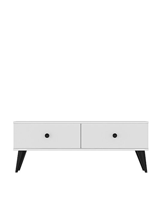 TV-Ständer Weiß M120xP30xH41cm