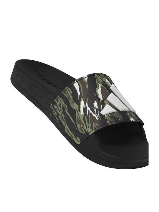 Kids' Flip Flops Slides Black Adilette Shower