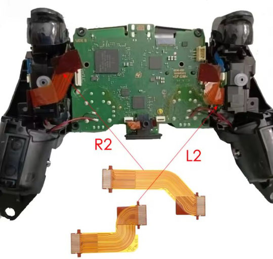 Cablu Ffc Flex Flat Ribbon Conector Placă Butoane L1/l2 Pentru Controller Sony Playstation 5 Ps5 Gamepad Dualsense Edge Dbm-010 V1.0 Cod 1-ffc0045