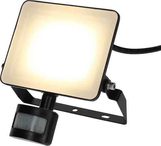 Nedis Proiector LED Smart Wi-Fi cu Senzor de Mișcare 1500 lm 20W Negru