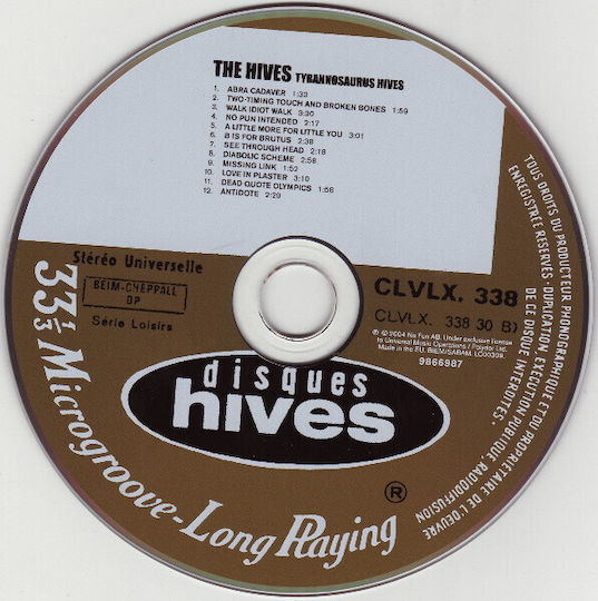 The Hives - Tyrannosaurus Hives CD Μουσικής