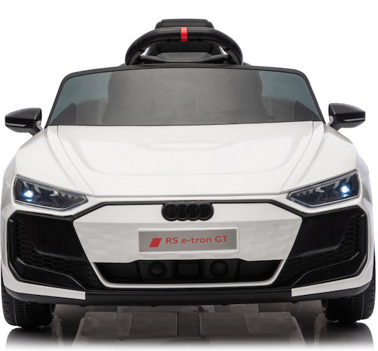 Audi RS e-tron GT Едноместна с Дистанционно Управление Лицензиранa 12 Волта Бяла
