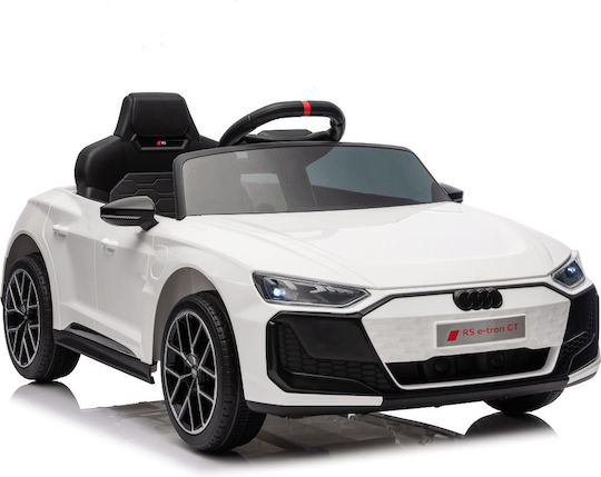 Audi RS e-tron GT Едноместна с Дистанционно Управление Лицензиранa 12 Волта Бяла