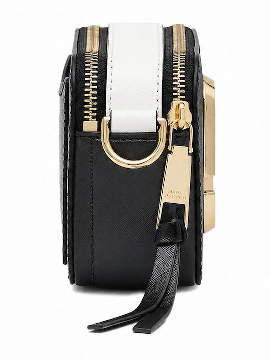 Damentasche aus Leder Shopper Schulter Schwarz