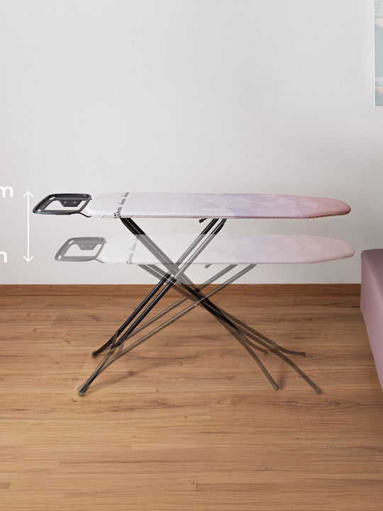 Vileda Diamond S Bügelbrett Für Dampfbügeleisen Zusammenklappbar 136x33x90cm