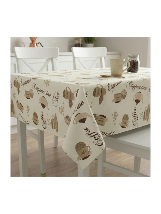Τραπεζομάντηλο Βαμβακερό Αλέκιαστο Coffee Cream 120x160εκ.