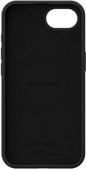 Spacecase Back Cover Σιλικόνης Μαύρο (iPhone 17e / 16e)