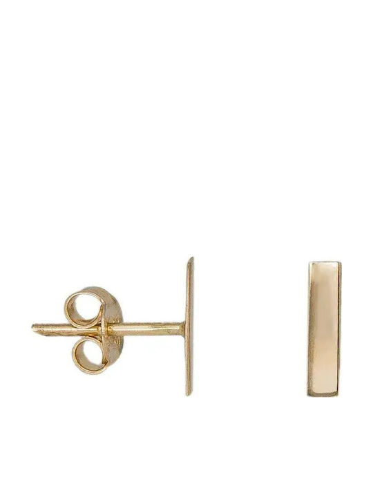 Stud Earrings Made of 9K Gold