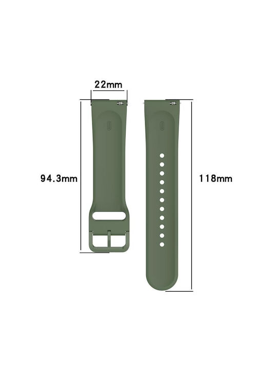 Xiaomi Redmi Watch 5 Lite Curea Din Silicon Verde Teal