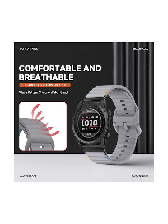 Silicone Strap Beige (Garmin Fenix 8 Garmin Fenix E)