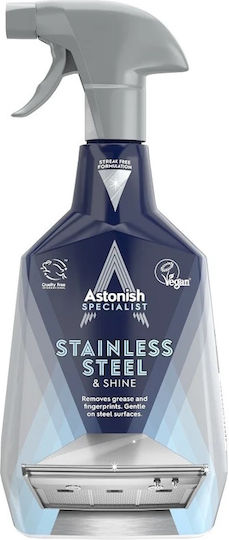 Astonish Καθαριστικό Inox Εστιών Stainless Steel & Shine Spray 750ml