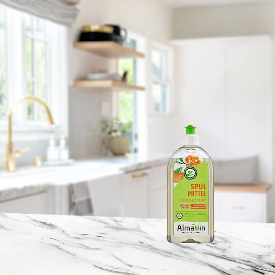 Almawin Detergent Organic Washing-Up Liquid Mandarin & Sea buckthorn 500ml