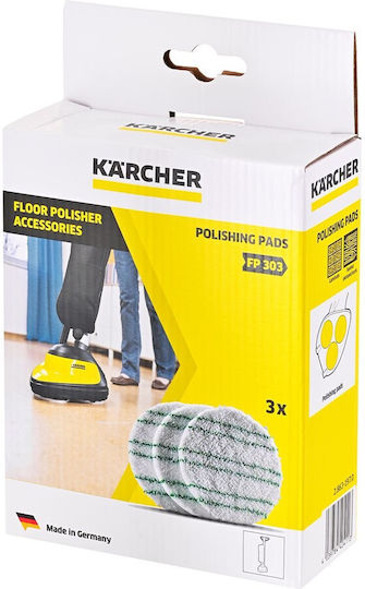 Karcher Floor Wiper Cloth Refill Polishing Felts for Sealed Parquet Laminate 3pcs 2.863-197.0