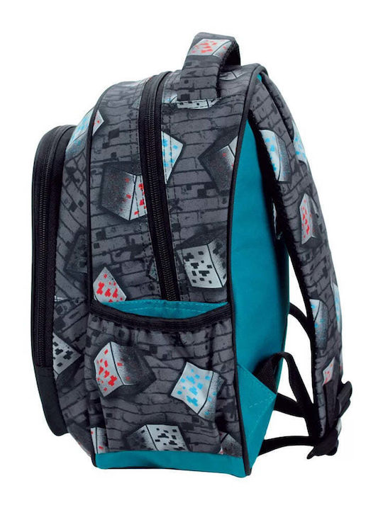 Gim School Backpack Kindergarten Multicolour With Water Bottle Holder 12 Litre