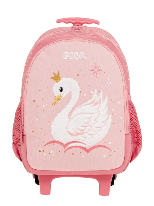 Polo Junior Fizz Σχολική Τσάντα Τρόλεϊ Νηπιαγωγείου Swan με Θήκη για Παγούρι 12lt 2026