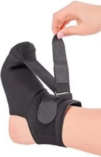 Cizmă Glezna Reglabilă 25.8cm Neopren în Culoare Neagră ORTZPFASPL4044BLK