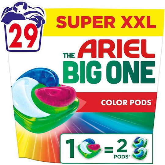 Ariel Едно Пране за Цветни Дрехи 29 Капсули