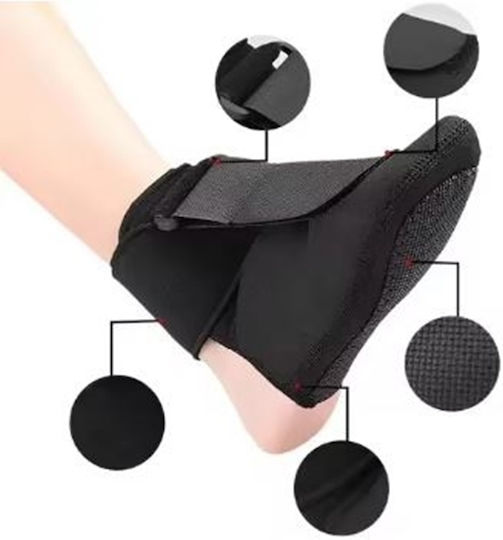 Cizmă Glezna Reglabilă Neopren în Culoare Neagră ORTZPFASPL4448BLK