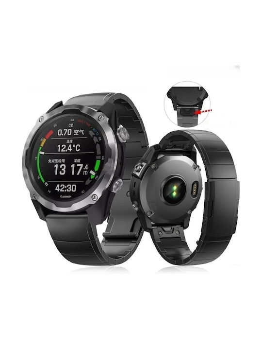 Garmin Instinct 2x Solar Titanium Alloy Quick Release 26mm Watch Band Sliver