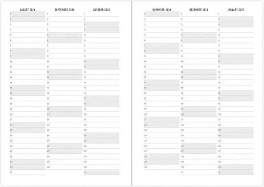 Letts Notebook A6 Square with Hard Cover Multicolour