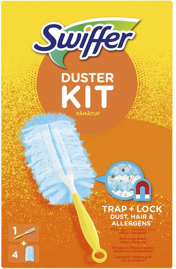 Swiffer Duster Feather Duster with Handle & Refills 4 Pieces