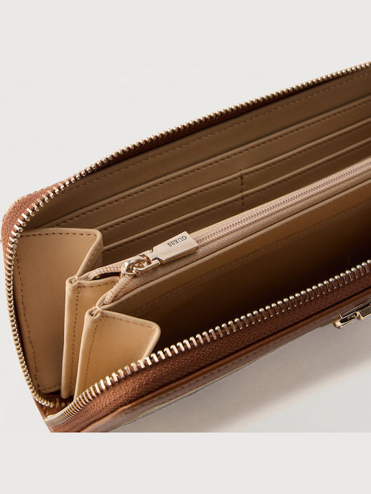 Guess Guess Damenbrieftasche Großes Damenportemonnaie Beiges