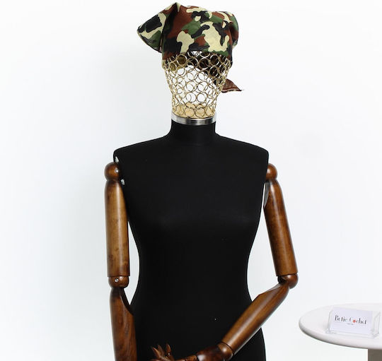Bandana Din Bumbac Mărimea 55 X 55 Cm Imprimeu Army Khaki ButicCochet Es2207