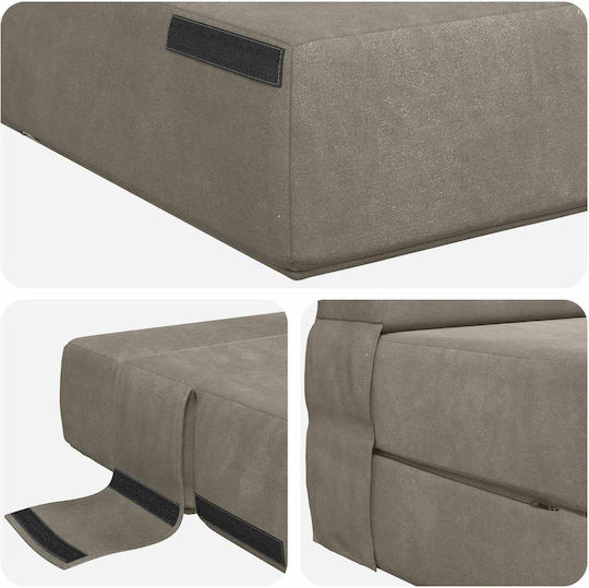 Bean Bag Bed Light Grey 70x72x60cm Bean Bag Bed Light Grey 70x72x60cm
