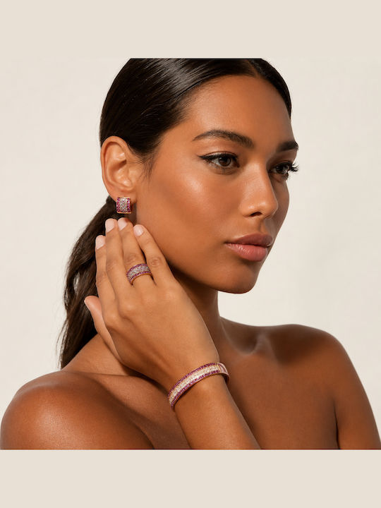 Sogni Sogni Ring with Zircon made of Silver Gold Plated